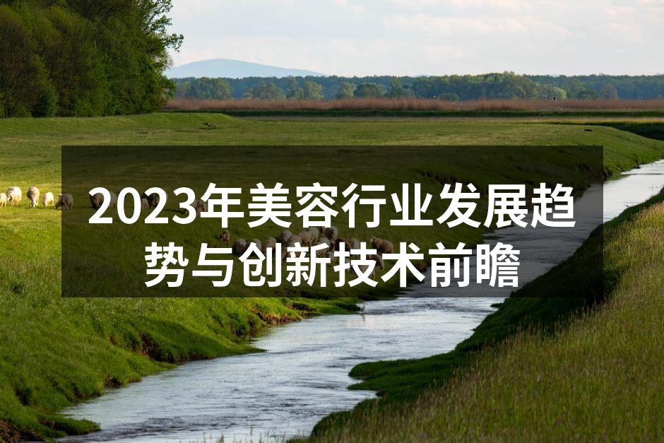 2023年美容行业的新趋势